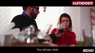 LETSDOEIT - Sexy Slet Meisje Lara West Stoten En Neukt Met Een Hart Gebroken Vader